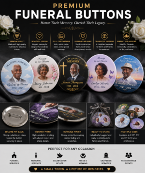 Funeral Buttons